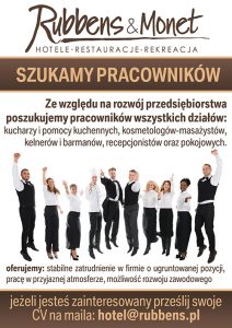 praca w hotelu rubbens & monet - baner