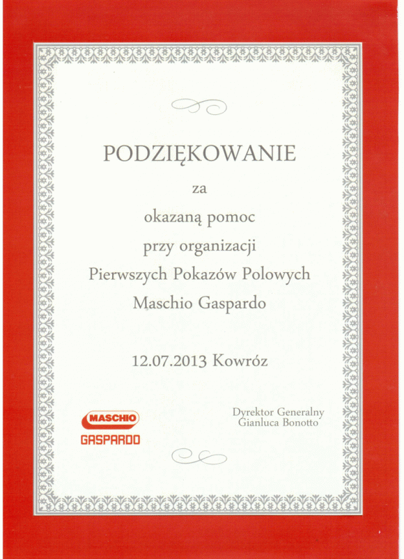 referencje Maschio Gaspardo