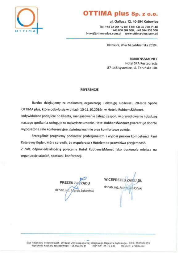 ottima plus konferencja